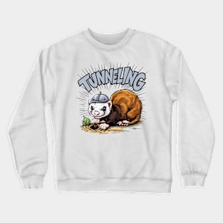 Tunneling cute animal Crewneck Sweatshirt